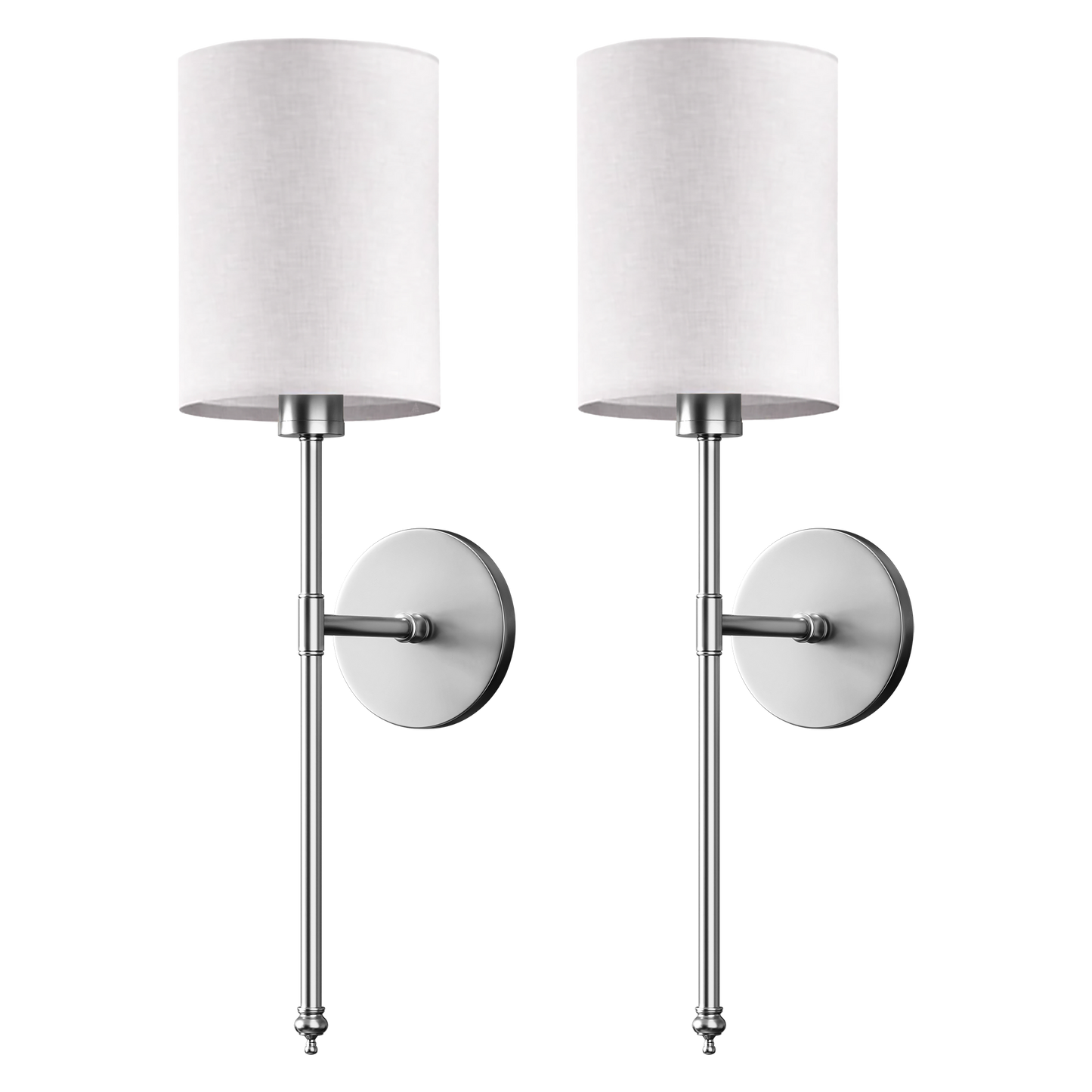 WIRELESS CYLINDRICAL WALL SCONCES (SET OF 2)