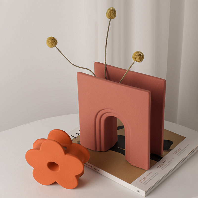 Terracotta Arch Vase