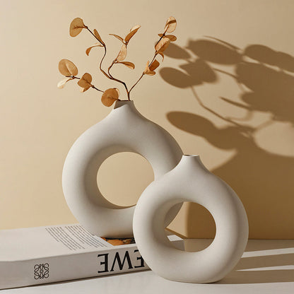 Hollow Circle Vase