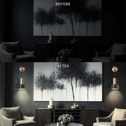 GLOWDROP WIRELESS WALL SCONCES (SET OF 2 + 2 BULBS FREE)