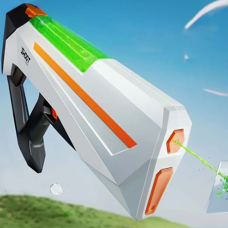 Cyberpunk Electric Squirt Gun Shooting Glow in the Dark Water