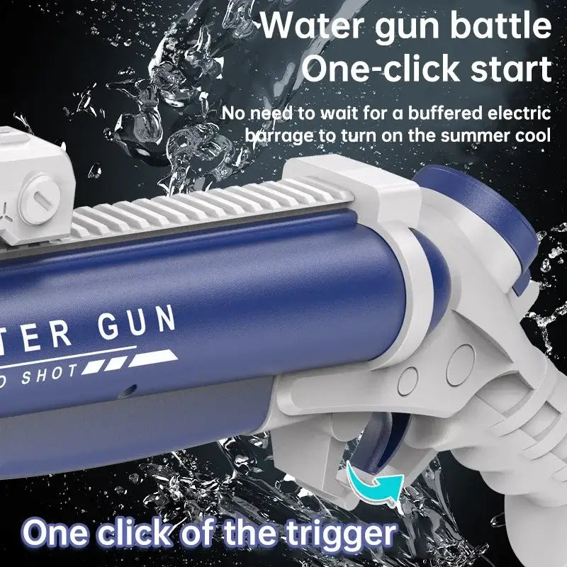 Shotgun Style Electric Double Barrel Water Squirt Gun