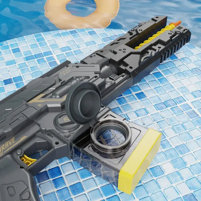 Electric Automatic Squirt Gun 360° Turn Water Blaster Rifle