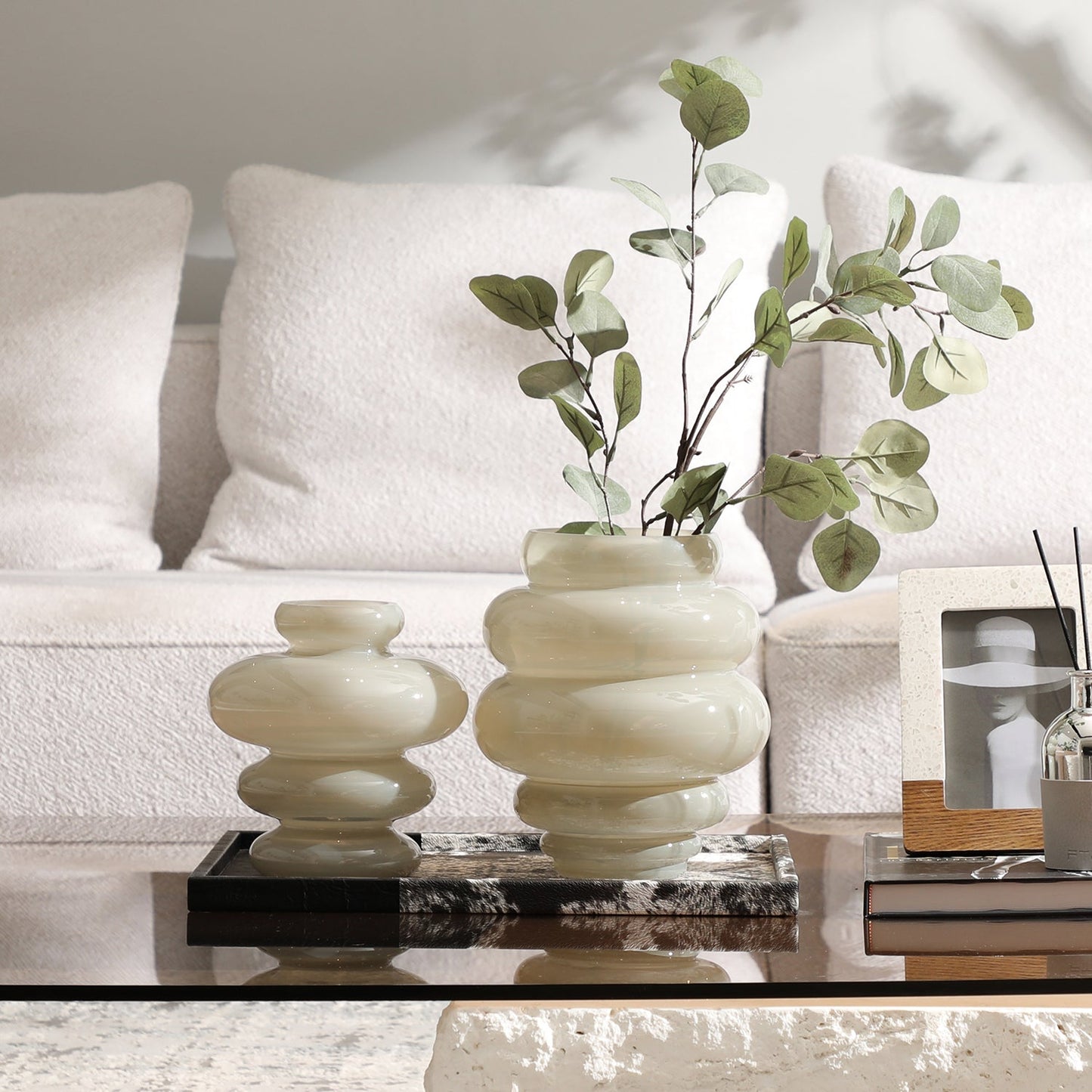 Ivory Aura Vase Tall