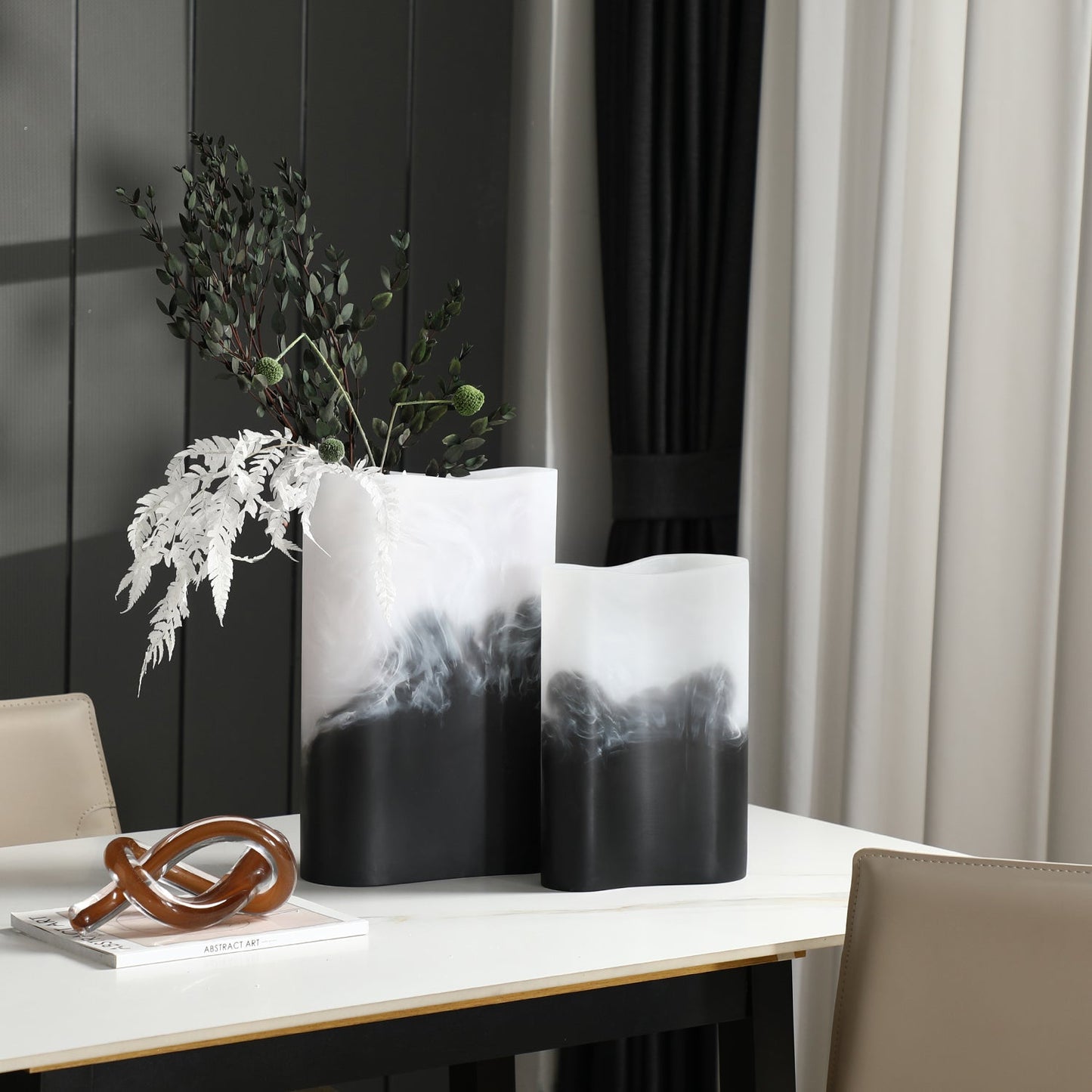 Obsidian Mist Vases Small