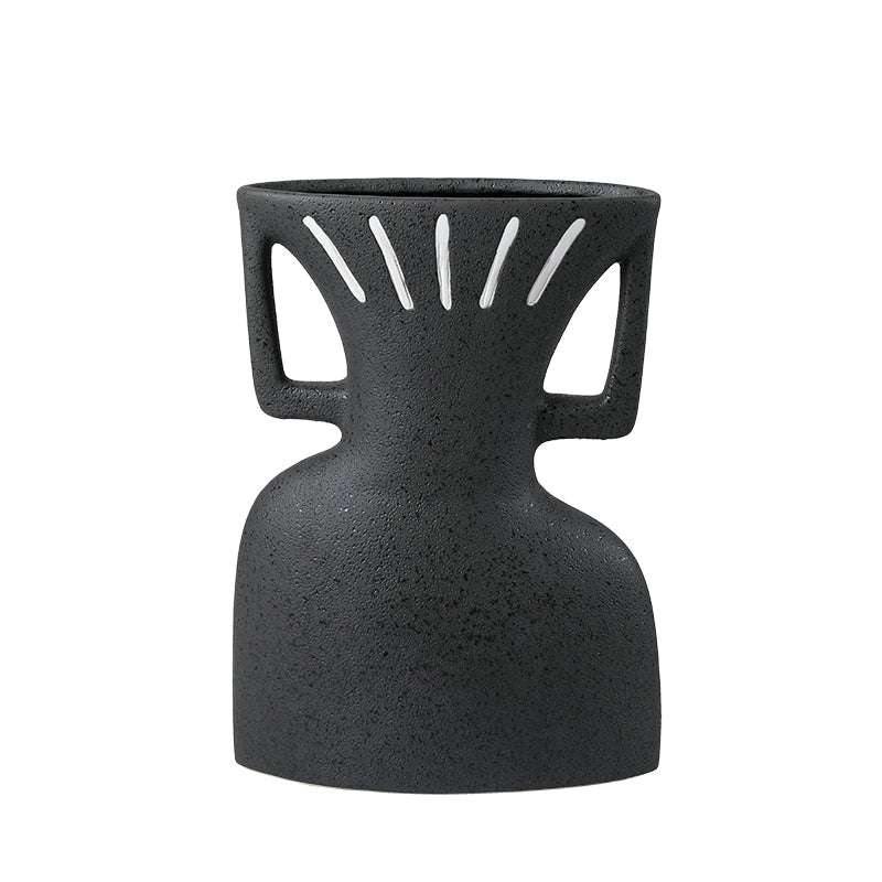 Obsidian Crest Vase Tall