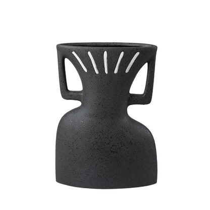 Obsidian Crest Vase Tall