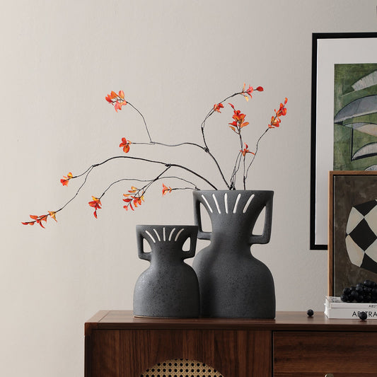 Obsidian Crest Vase Tall