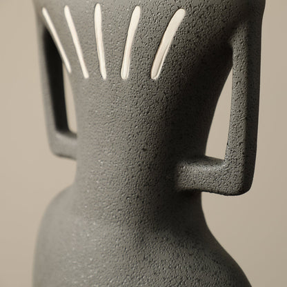 Obsidian Crest Vase Tall