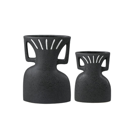 Obsidian Crest Vase Small