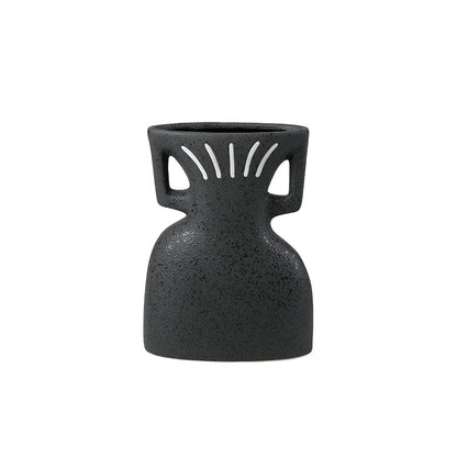Obsidian Crest Vase Small