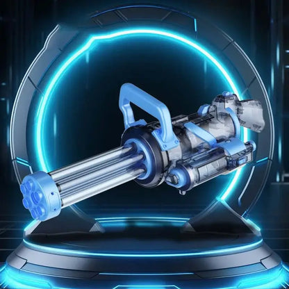 Automatic Rotating Electric Gatling Water Gun with Light Effect