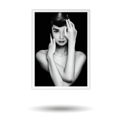 Audrey Hepburn Canvas Art - Modern Celebrity Wall Decor - Large Canvas Wall Art