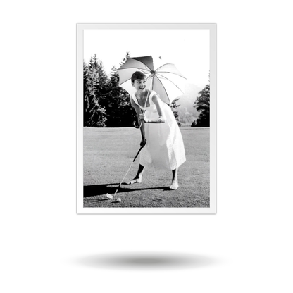 Audrey Hepburn poster - black and white wall art - Modern wall art for living room