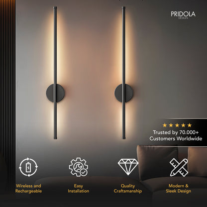 WIRELESS MODERN WALL LIGHTS (SET OF 2)