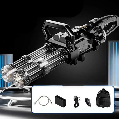 JF Rotatable Double Barrel Gatling Water Blaster with Lights