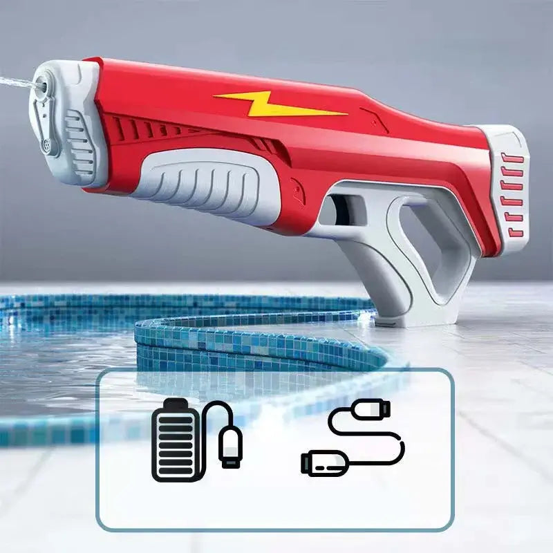 Lightning Pulse Powerful Electric Water Gun Auto Suction Blaster
