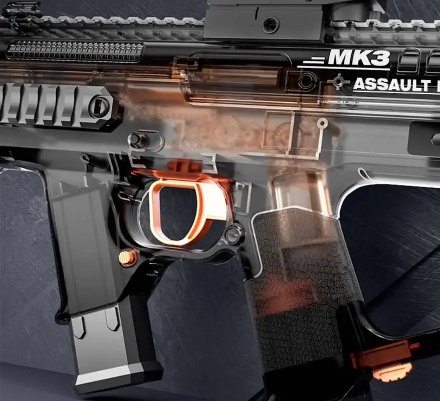 MK3 Electric Auto Bullpup Blowback Water Gun with Light Muzzle