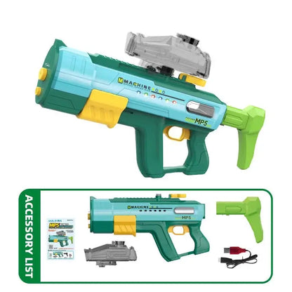 Colorful Lights MP5 Electric Dual Modes High Pressure Water Gun