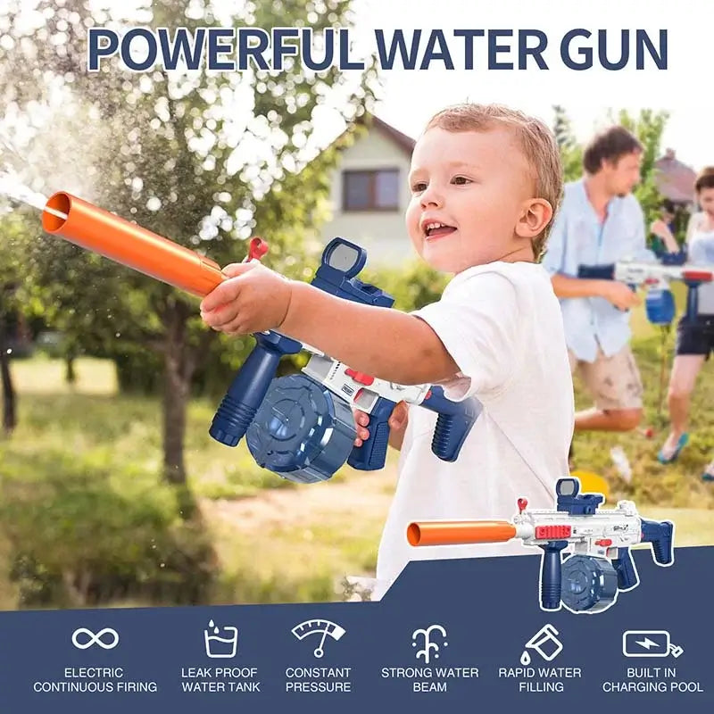 Electric Automatic SCAR Water Blaster Rifle with Drum