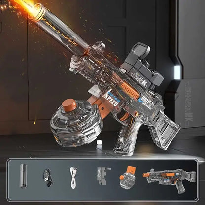 UMP45 Transparent Electric Water Gun Shoot with Light