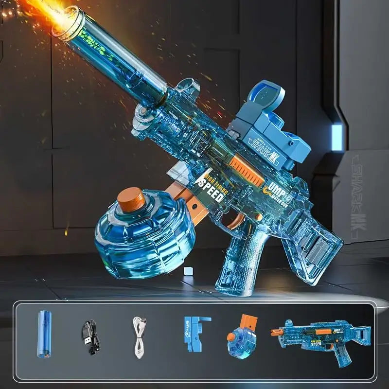 UMP45 Transparent Electric Water Gun Shoot with Light