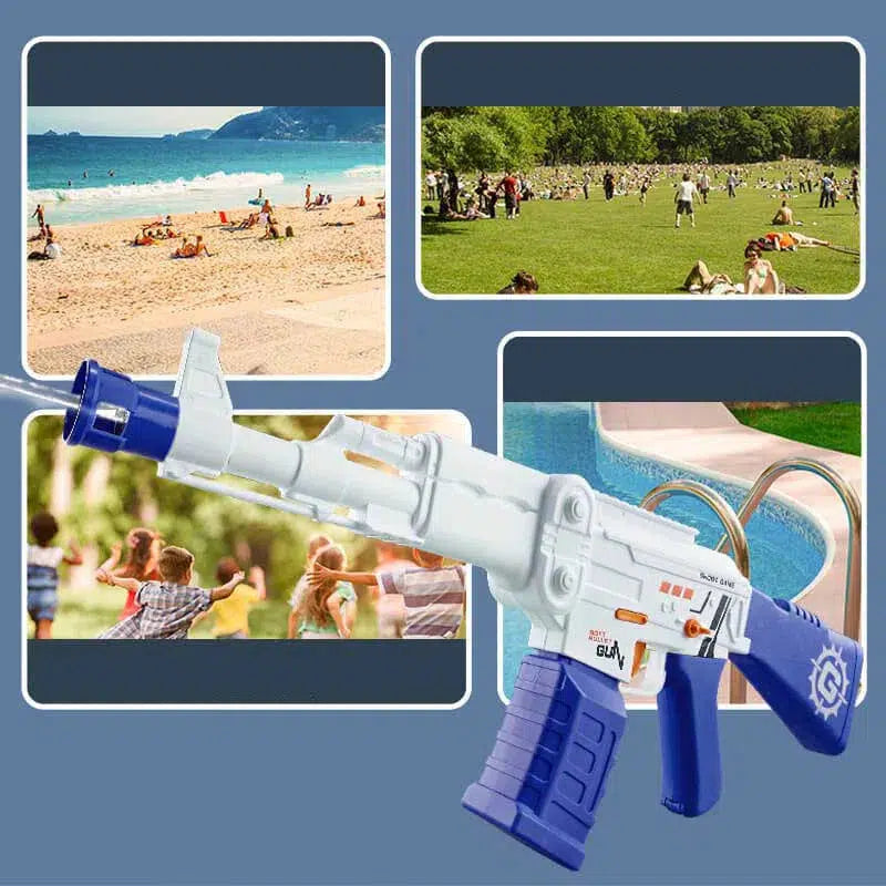Electric Burst AK Water Blaster Full Auto Splasher Toy Gun